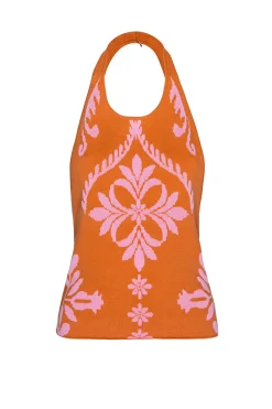 MISA Los Angeles Knits|Matching Sets>HALI TOP Pinkflorasantiago