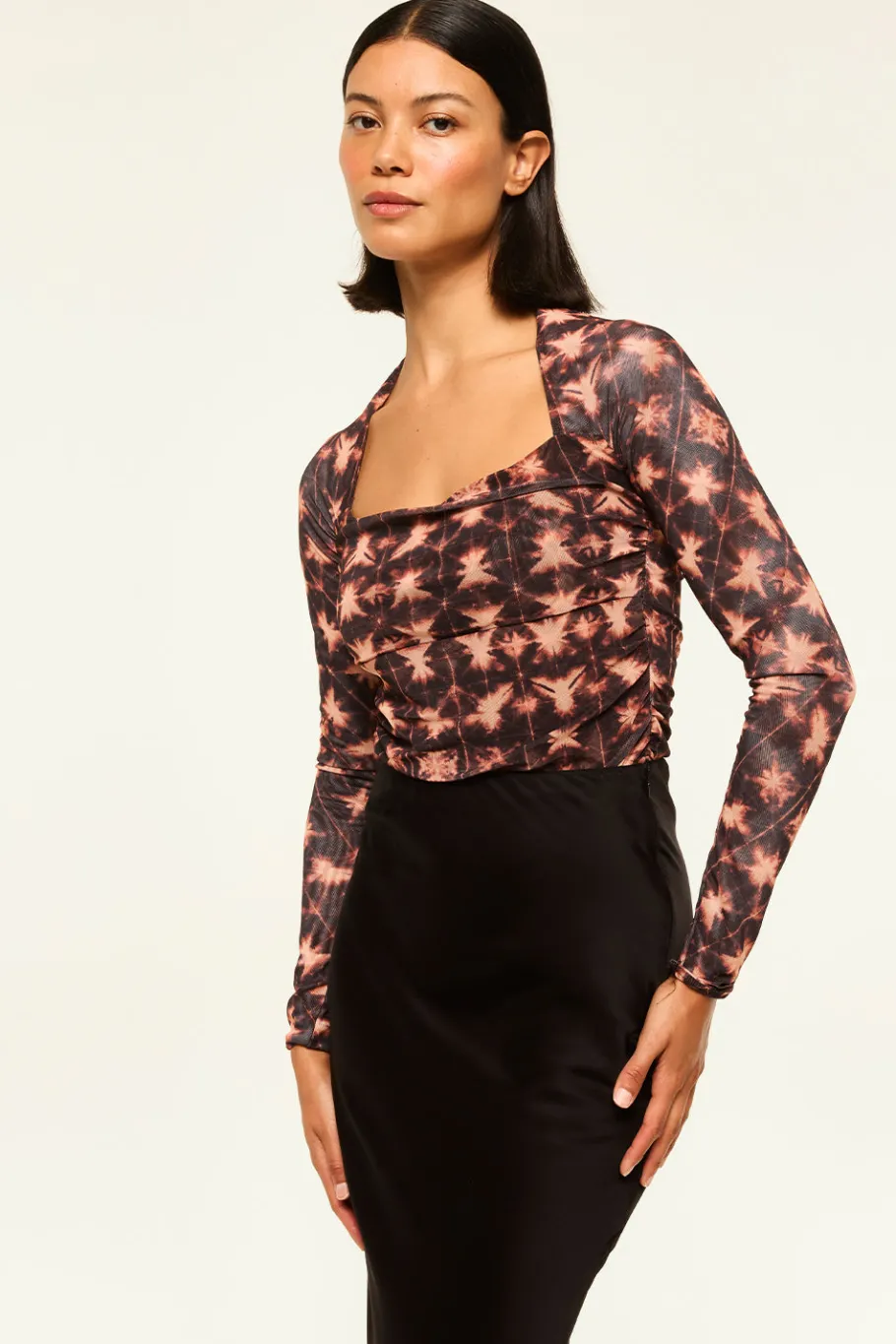 MISA Los Angeles Matching Sets|Jersey & Mesh>HAYWORTH BODYSUIT Angelglow