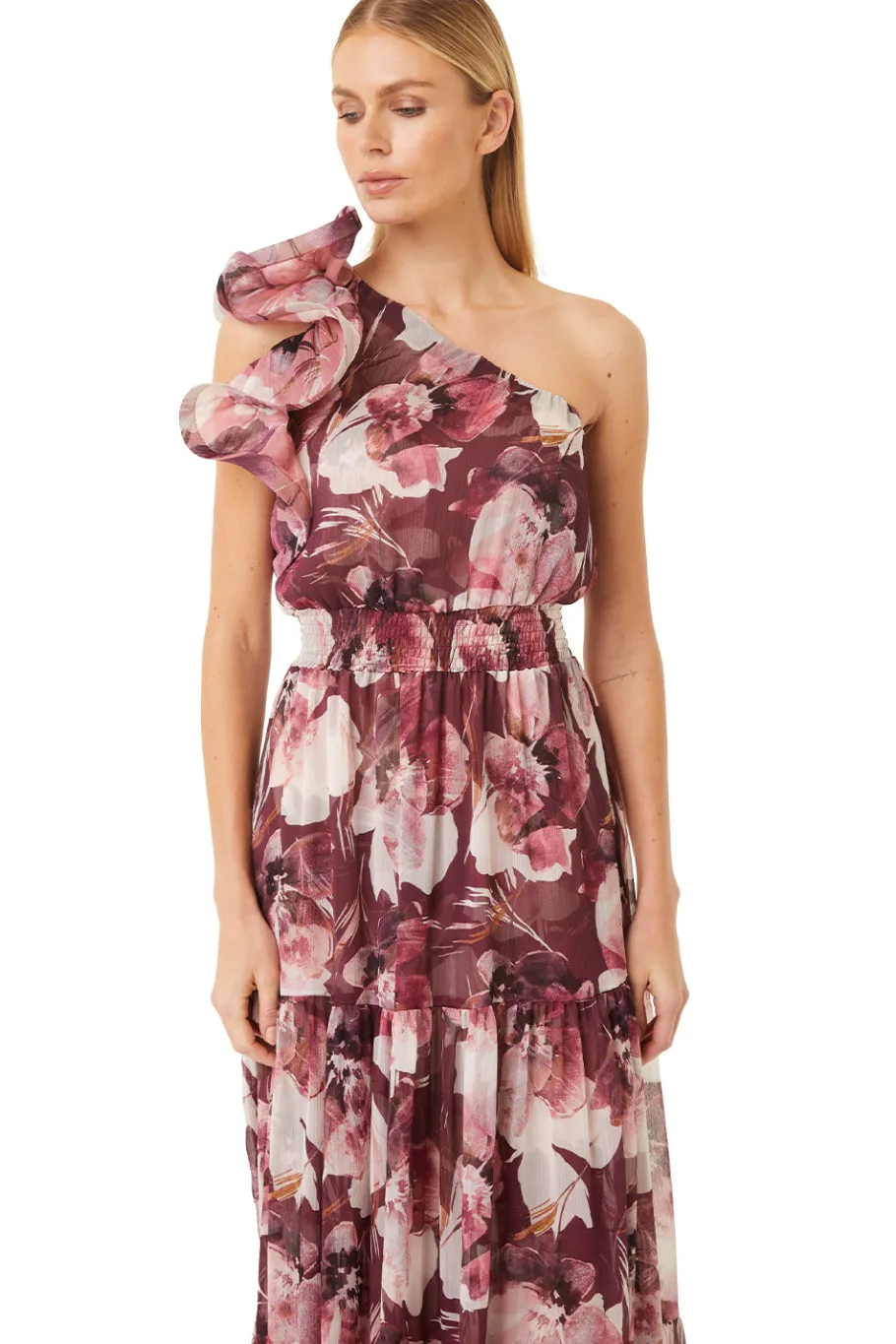 MISA Los Angeles Wedding Guest|Misa Classics>ILARIA DRESS Floratropicalmix