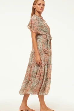 MISA Los Angeles Midi|Exclusives>ILYA DRESS Ombretapestry