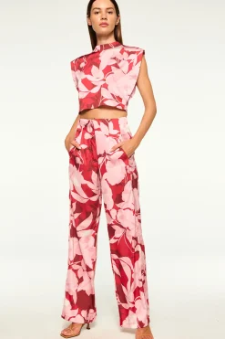 MISA Los Angeles Matching Sets|Tops>INAH TOP Florarosadasatin
