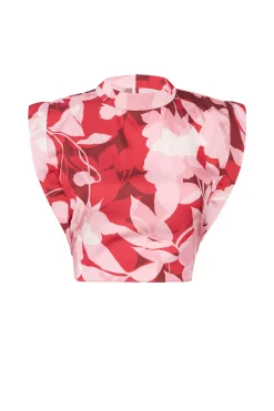 MISA Los Angeles Matching Sets|Tops>INAH TOP Florarosadasatin