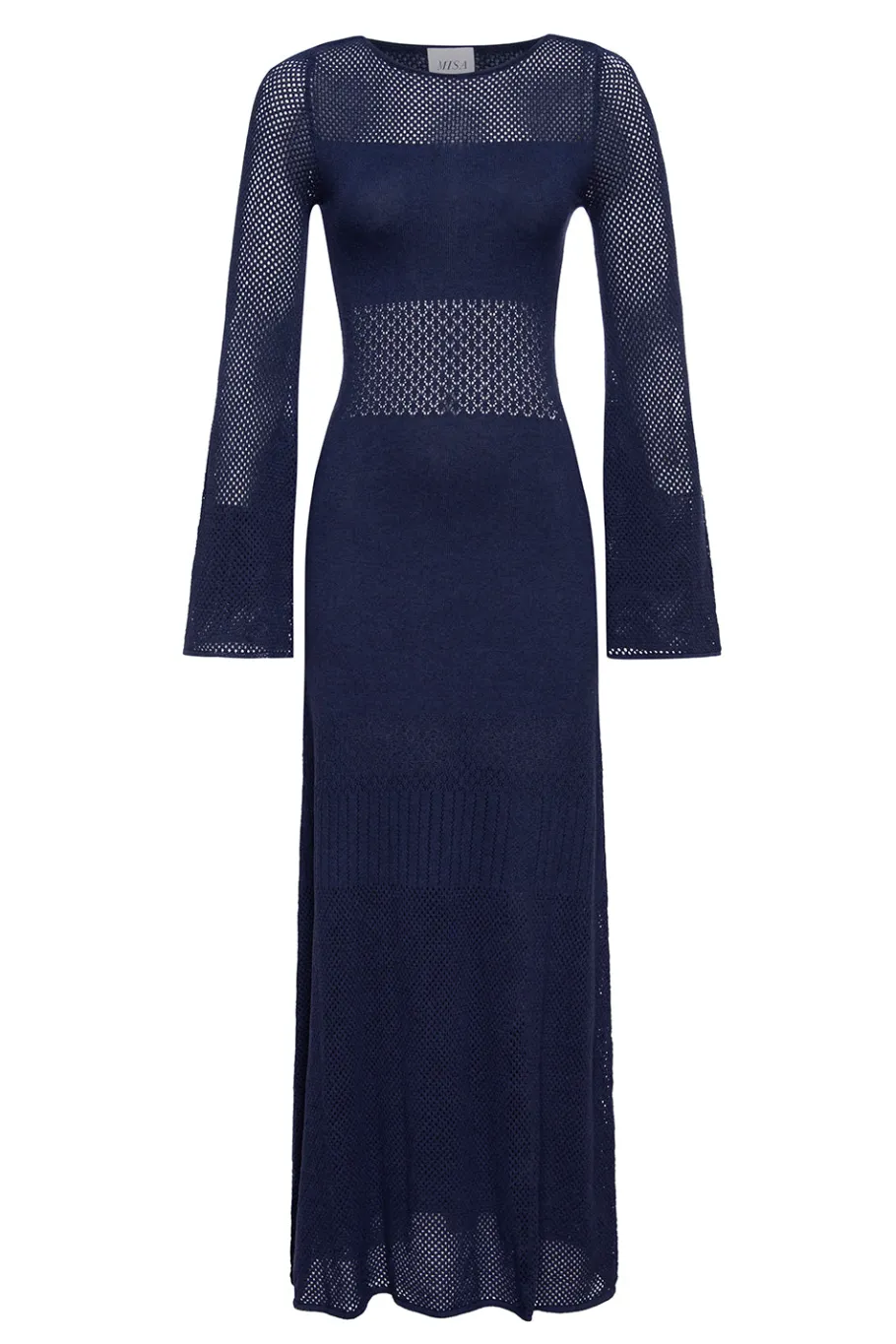 MISA Los Angeles Knit|Long-sleeve>IRENE DRESS Midnightblue