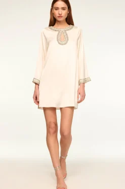 MISA Los Angeles Wedding Guest|Long-sleeve>IVY DRESS Ivorysatin
