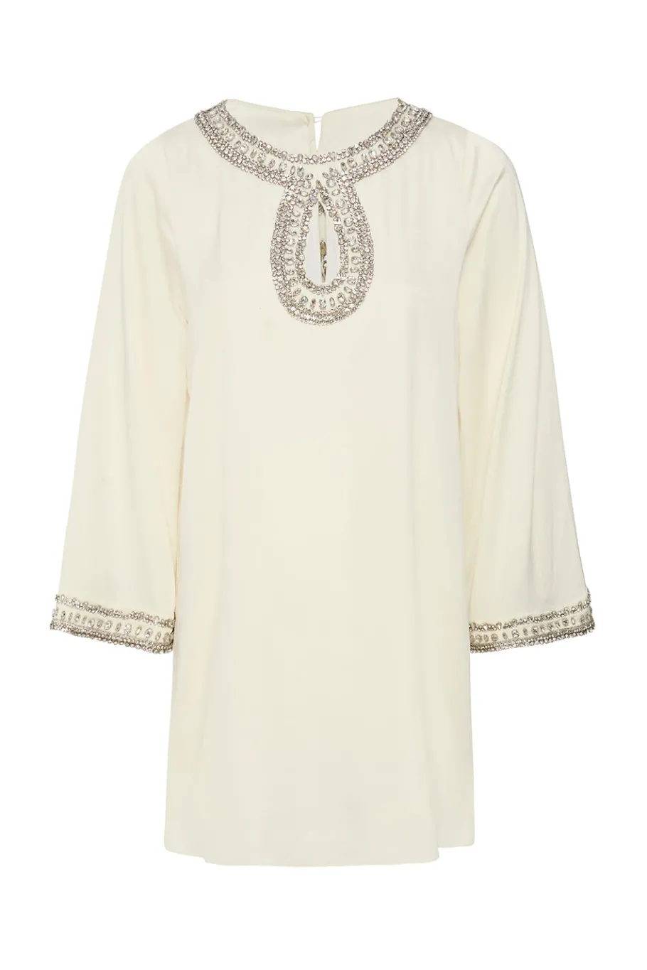 MISA Los Angeles Wedding Guest|Long-sleeve>IVY DRESS Ivorysatin