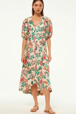 MISA Los Angeles Midi|Dresses>JAMILA DRESS Malikapaisleyfloral