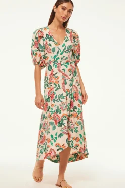 MISA Los Angeles Midi|Dresses>JAMILA DRESS Malikapaisleyfloral