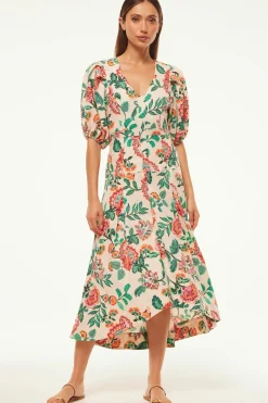 MISA Los Angeles Midi|Dresses>JAMILA DRESS Malikapaisleyfloral