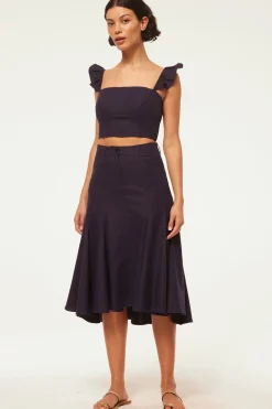MISA Los Angeles Matching Sets|Skirts & Shorts>JANET SKIRT Navylinen