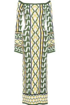 MISA Los Angeles Knit|Long-sleeve>JAQUETTA DRESS Limoncellogeojacquard