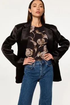 MISA Los Angeles Tops|Jackets>JOANNE BLAZER Black