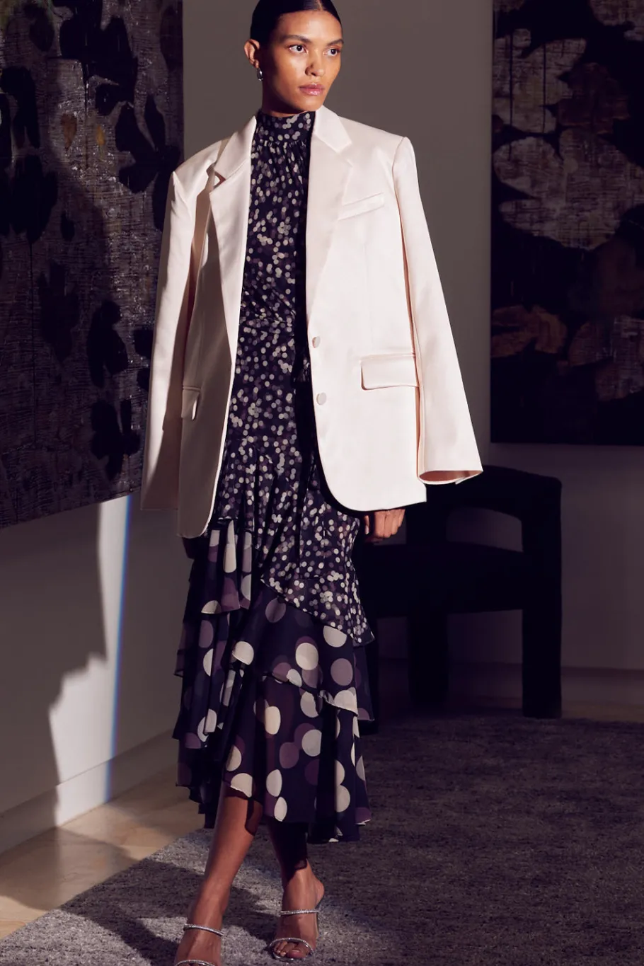 MISA Los Angeles Jackets|Tops>JOANNE BLAZER Ivory