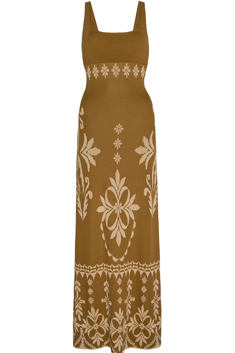 MISA Los Angeles Wedding Guest|Knit>KALIL DRESS Brownflorasantiago