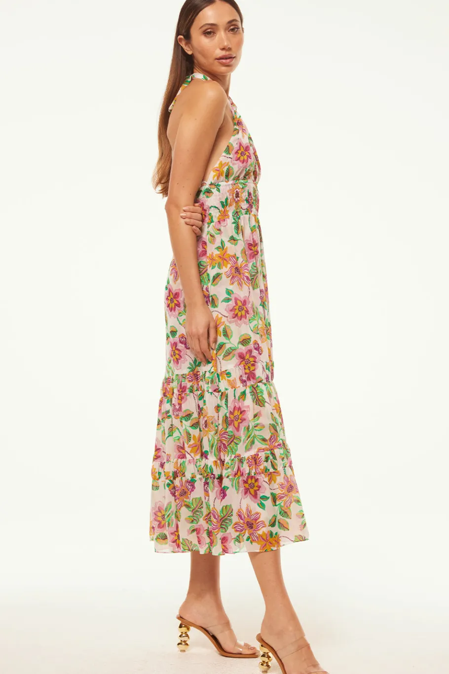 MISA Los Angeles Wedding Guest|Honeymoon>KAROLINA DRESS Floraexoticachiffon