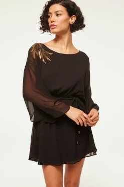 MISA Los Angeles Wedding Guest|Long-sleeve>KATANA DRESS Blackpalmd'or