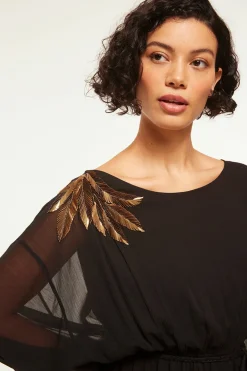 MISA Los Angeles Wedding Guest|Long-sleeve>KATANA DRESS Blackpalmd'or