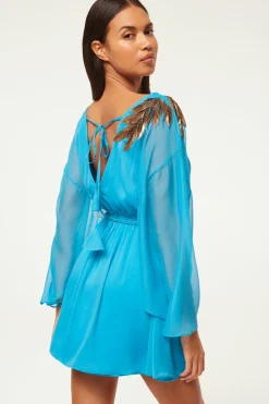 MISA Los Angeles Wedding Guest|Mini>KATANA DRESS Aquapalmd'or