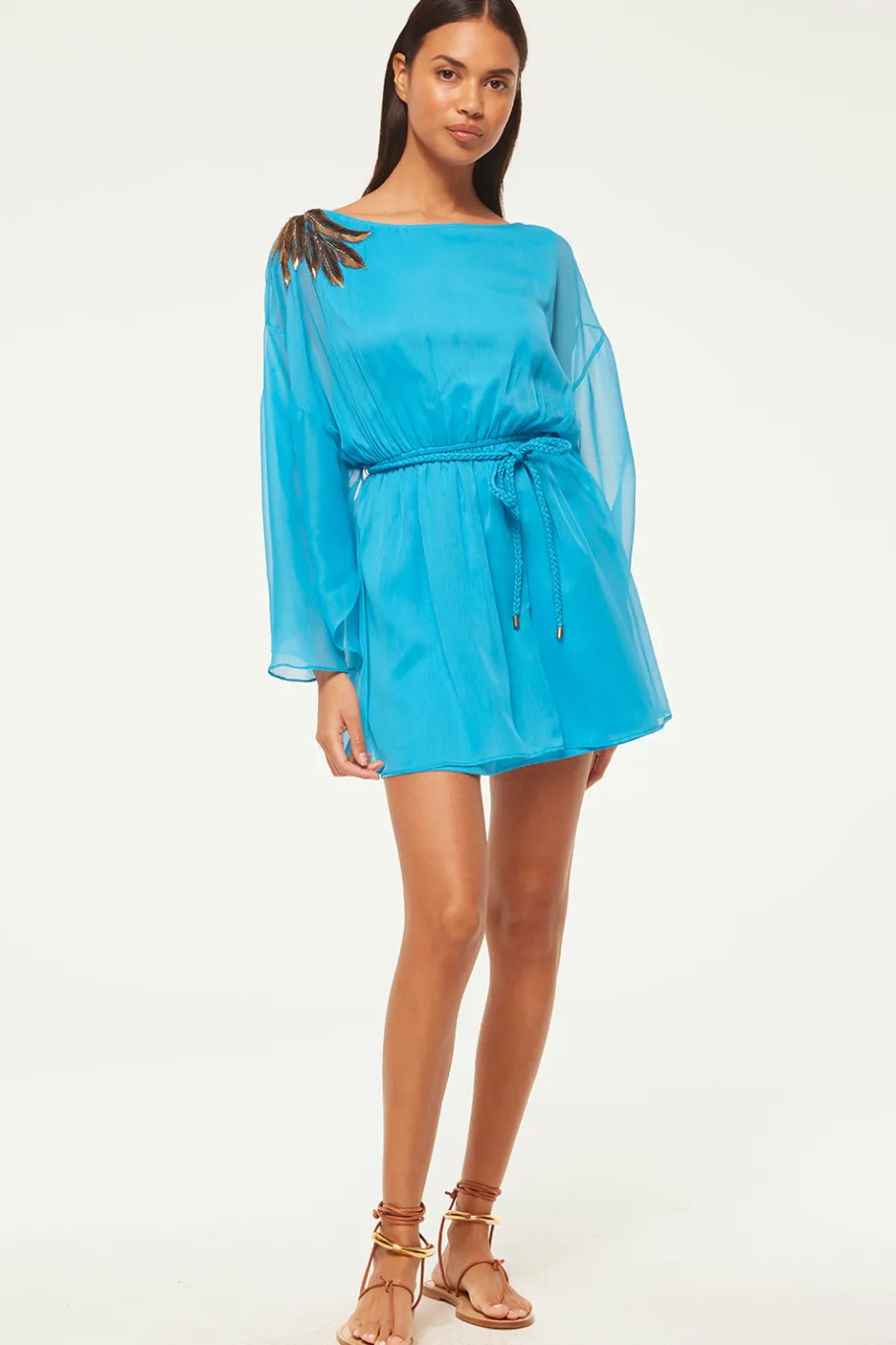 MISA Los Angeles Wedding Guest|Mini>KATANA DRESS Aquapalmd'or