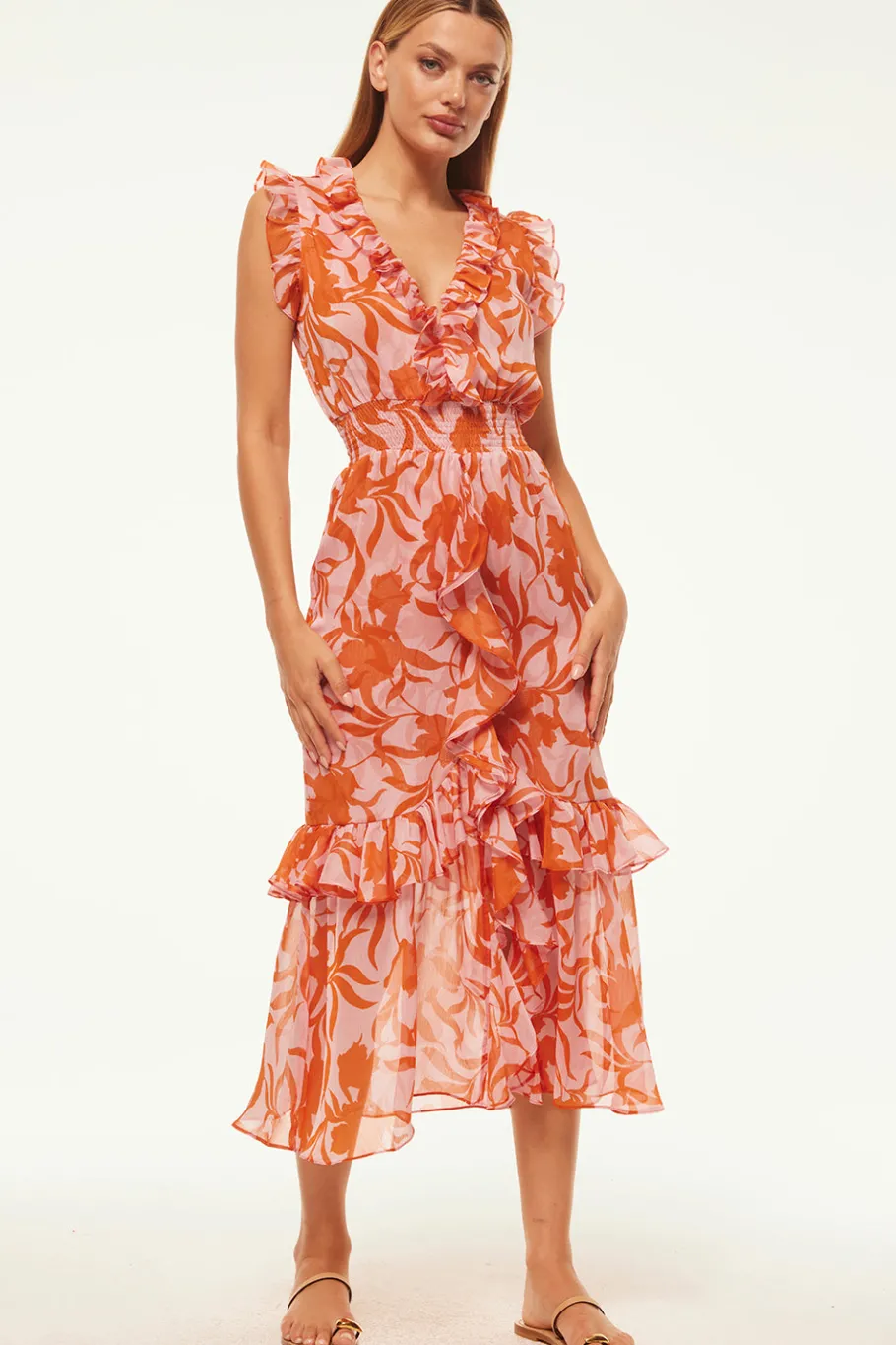 MISA Los Angeles Wedding Guest|Engagement Party>KIDADA DRESS Atlasfloraldesertrose