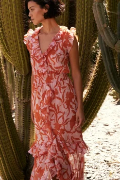 MISA Los Angeles Wedding Guest|Engagement Party>KIDADA DRESS Atlasfloraldesertrose