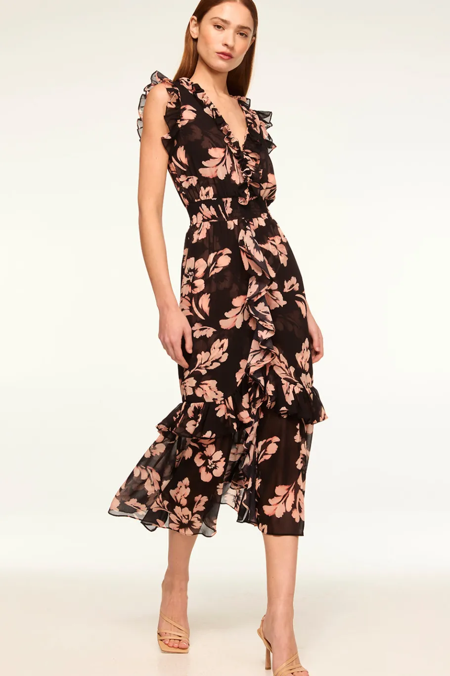 MISA Los Angeles Wedding Guest|Misa Classics>KIDADA DRESS Auricflora