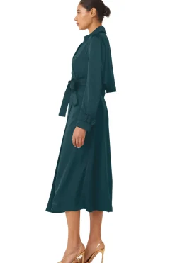 MISA Los Angeles Midi|Jackets>KIKI TRENCH Emeraldsatin