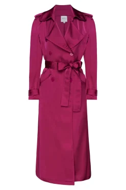 MISA Los Angeles Midi|Jackets>KIKI TRENCH Fuchsiasatin