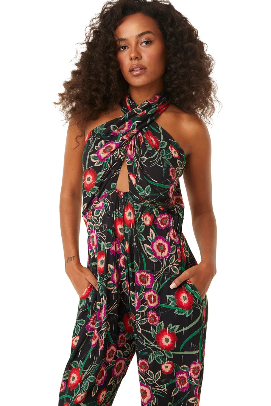 MISA Los Angeles Jumpsuits & Rompers|Jumpsuits & Rompers>KORA JUMPSUIT Anemoneawe