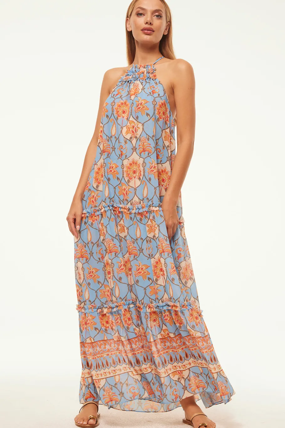 MISA Los Angeles Wedding Guest|Misa Classics>LALA DRESS Cagedfloral
