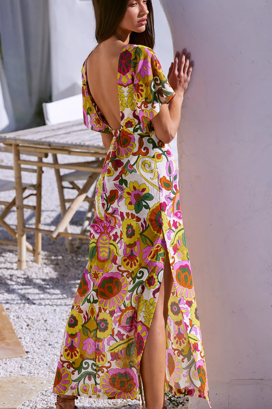 MISA Los Angeles Maxi|Dresses>LALITA DRESS Floralcorsicamulti
