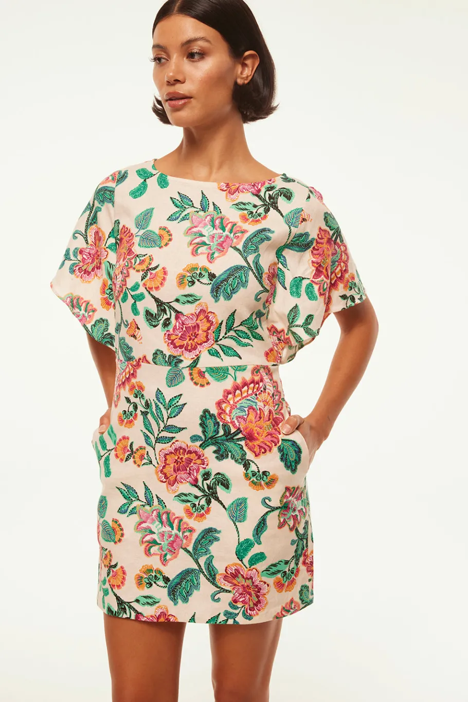 MISA Los Angeles Honeymoon|Mini>LAYLA DRESS Malikapaisleyfloral