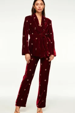 MISA Los Angeles Matching Sets|Jackets>LENA BLAZER Garnetvelvet
