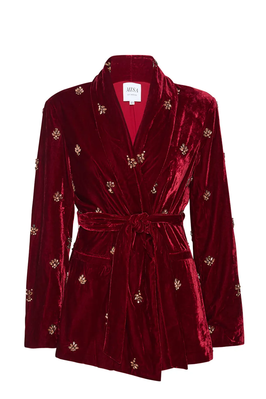 MISA Los Angeles Matching Sets|Jackets>LENA BLAZER Garnetvelvet