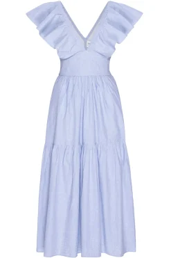 MISA Los Angeles Midi|Dresses>LEONORA DRESS Cottontrapunto
