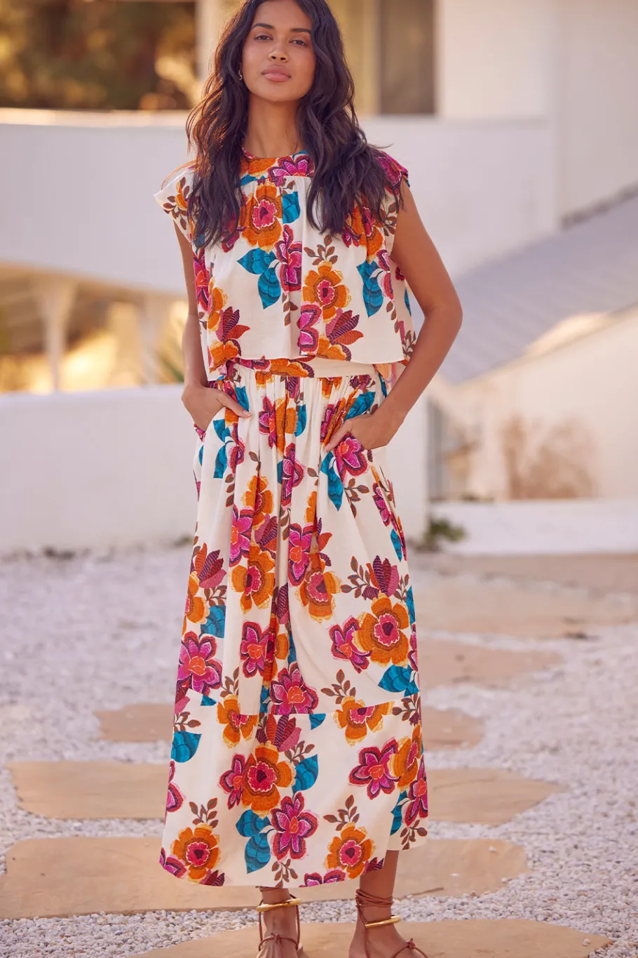 MISA Los Angeles Matching Sets|Skirts & Shorts>LIMOR SKIRT Floramarbella