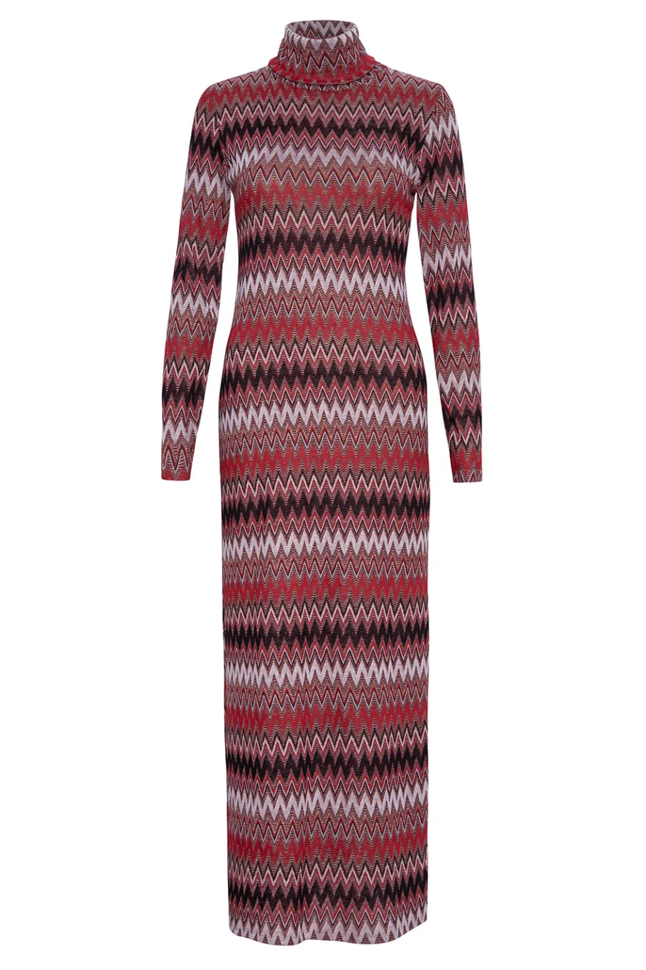 MISA Los Angeles Knit|Long-sleeve>LIV DRESS Winterchevron