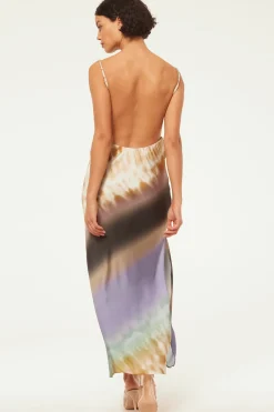 MISA Los Angeles Wedding Guest|Maxi>LIVIA DRESS Ceruleanombre