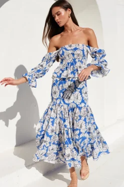 MISA Los Angeles Wedding Guest|Misa Classics>LOLA CONVERTIBLE Gardeniacrinkle