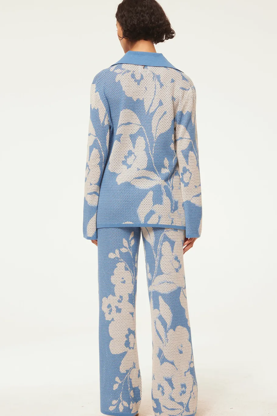 MISA Los Angeles Knits|Matching Sets>LORCA TOP Bluehibiscusflora