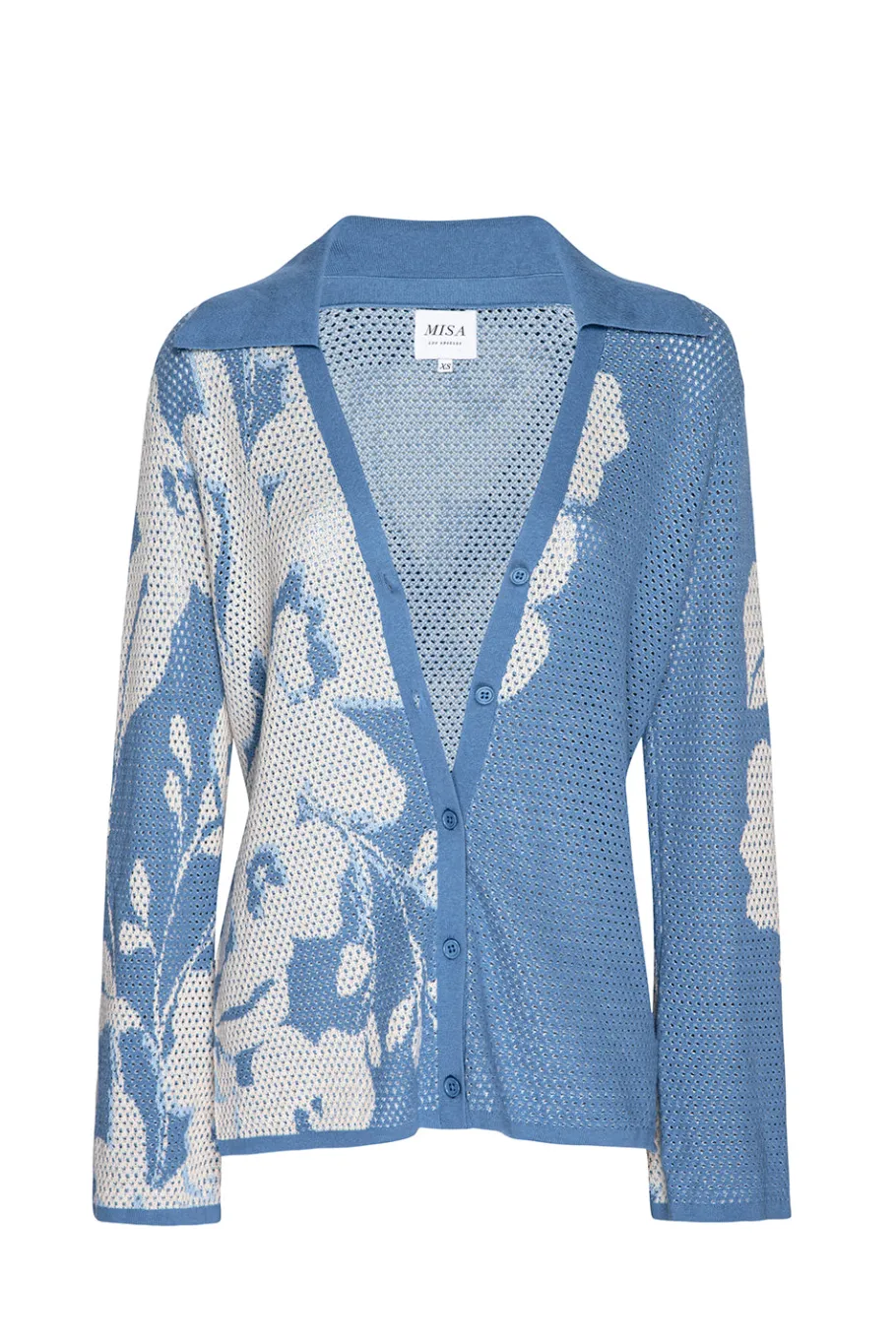 MISA Los Angeles Knits|Matching Sets>LORCA TOP Bluehibiscusflora