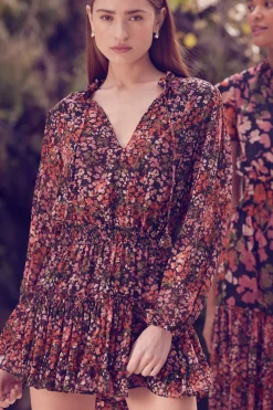 MISA Los Angeles Long-sleeve|Misa Classics>LORENA DRESS Autumnflora