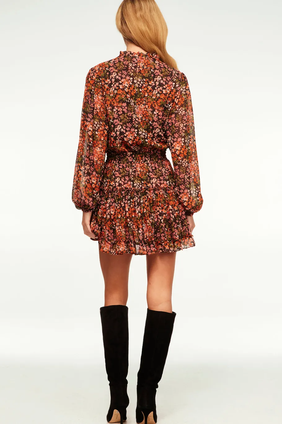 MISA Los Angeles Long-sleeve|Misa Classics>LORENA DRESS Autumnflora