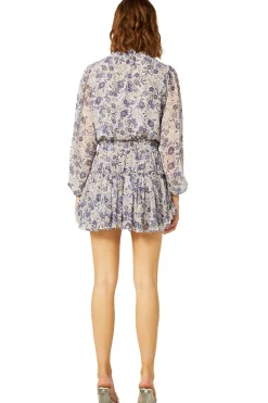 MISA Los Angeles Engagement Party|Long-sleeve>LORENA DRESS Ceruleanfloral