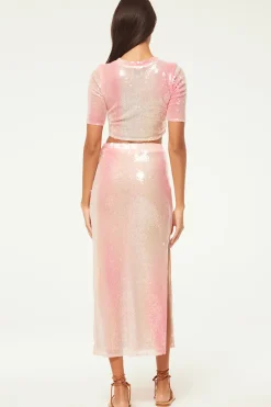 MISA Los Angeles Matching Sets|Tops>LOVE TOP Sequinombre