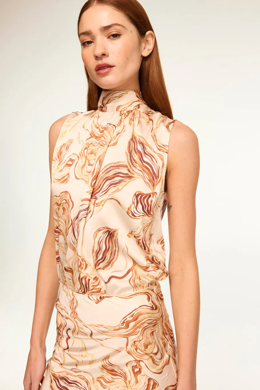 MISA Los Angeles Matching Sets|Tops>LUKA TOP Goldenstrawsatin