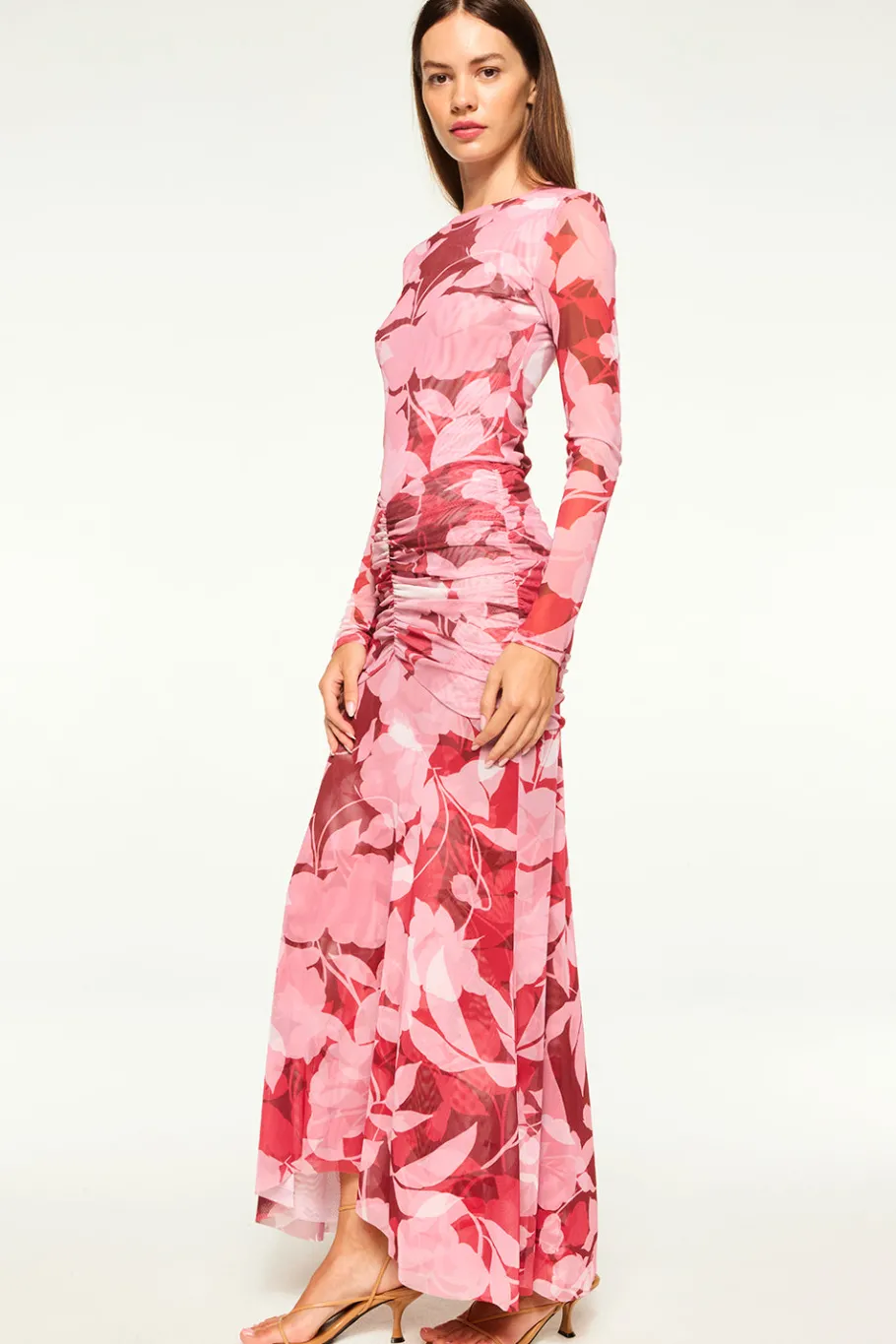 MISA Los Angeles Matching Sets|Jersey & Mesh>LULA TOP Florarosadamesh