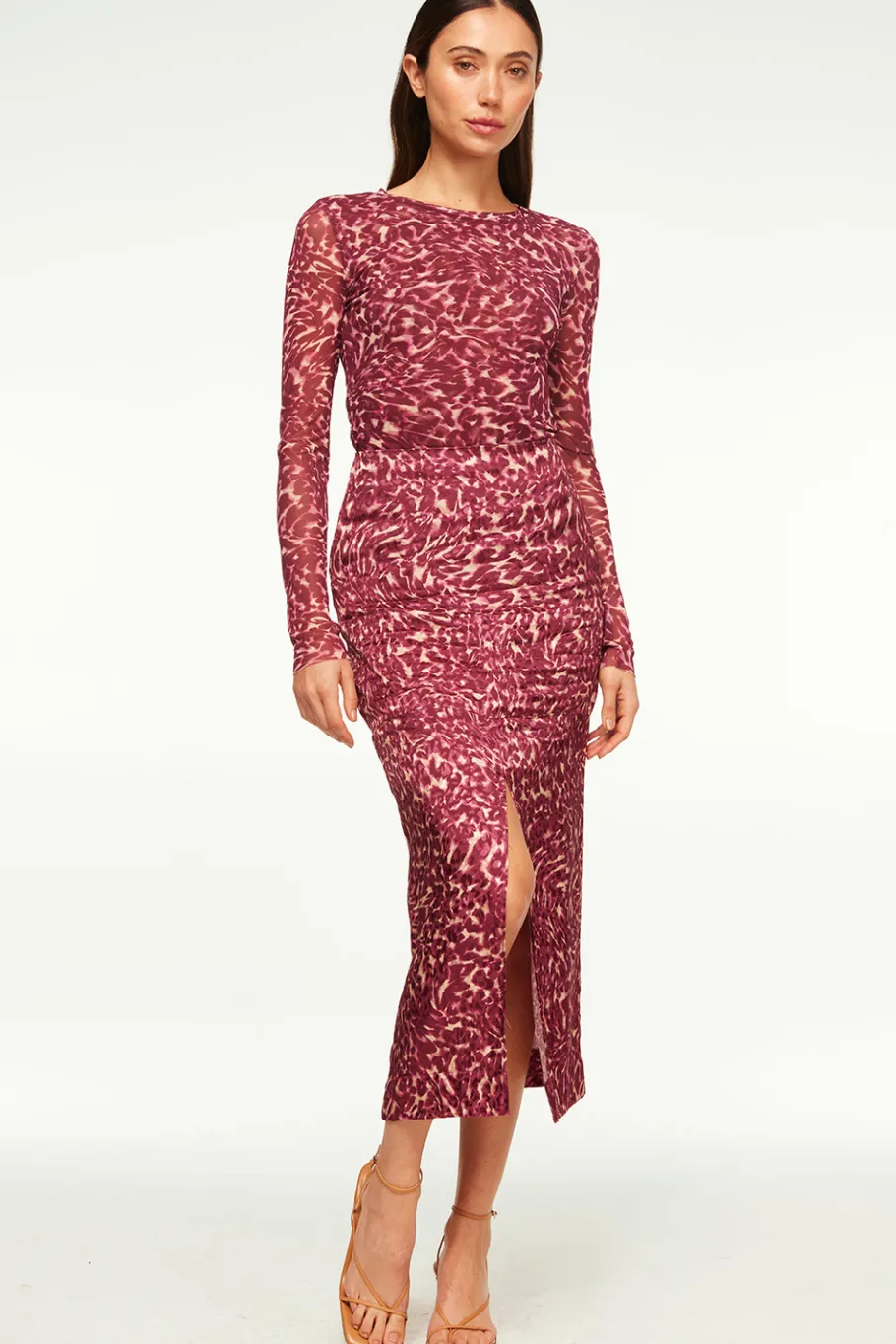 MISA Los Angeles Matching Sets|Jersey & Mesh>LULA TOP Faunaabstractmesh