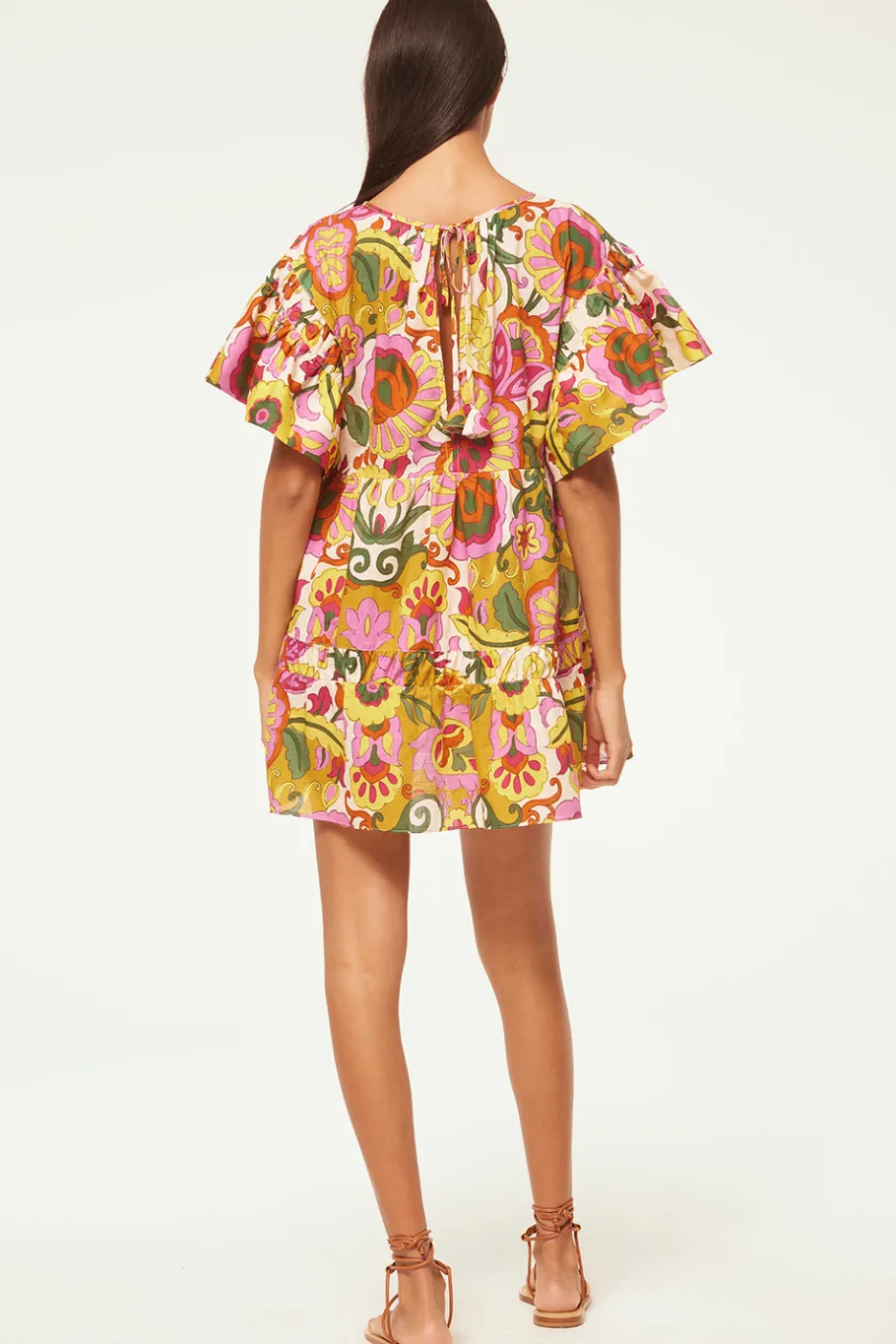 MISA Los Angeles Mini|Dresses>MABEL DRESS Floralcorsicamulti