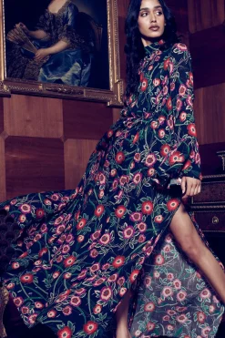 MISA Los Angeles Wedding Guest|Long-sleeve>MAJA DRESS Anemoneawe