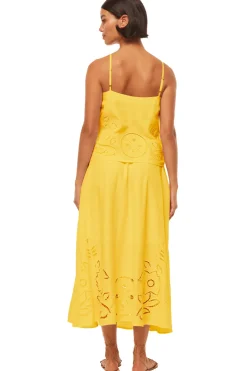 MISA Los Angeles Honeymoon|Matching Sets>MARCELA TOP Canaryeyelet